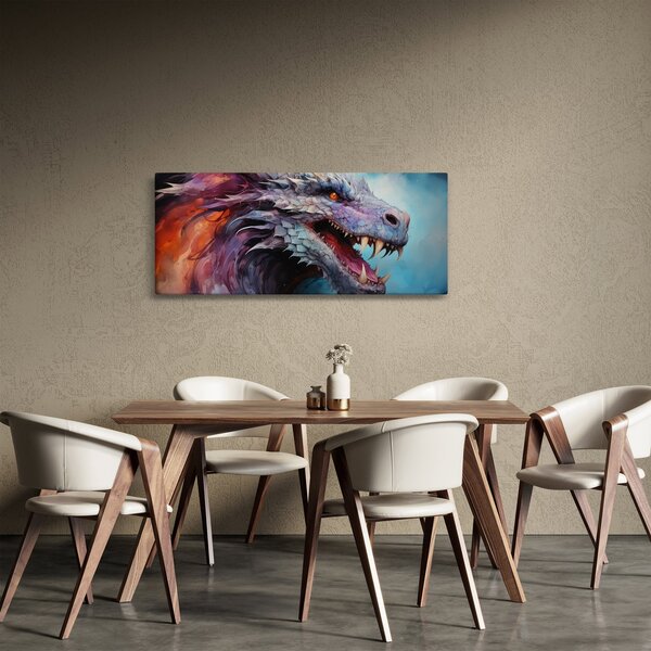 Kép - Egy sárkány illusztrációja (120x50 cm)