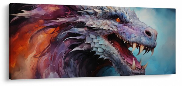 Kép - Egy sárkány illusztrációja (120x50 cm)