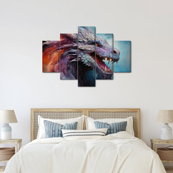 Kép - Egy sárkány illusztrációja (150x105 cm)