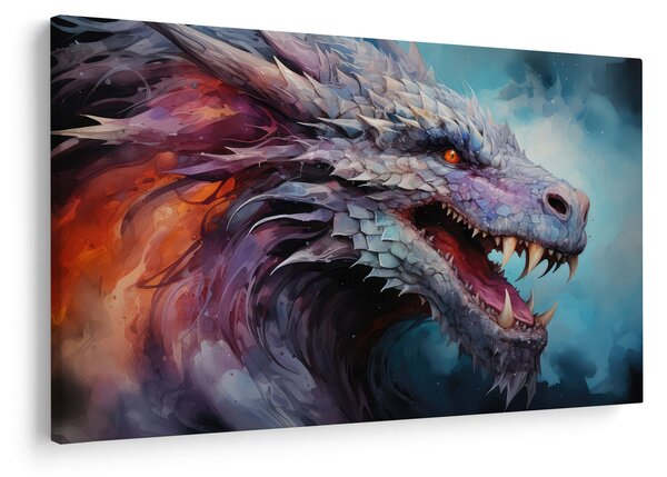 Kép - Egy sárkány illusztrációja (90x60 cm)