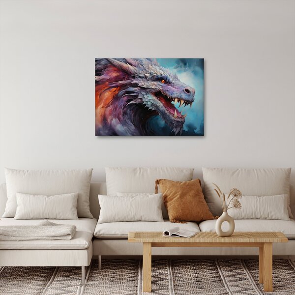 Kép - Egy sárkány illusztrációja (70x50 cm)