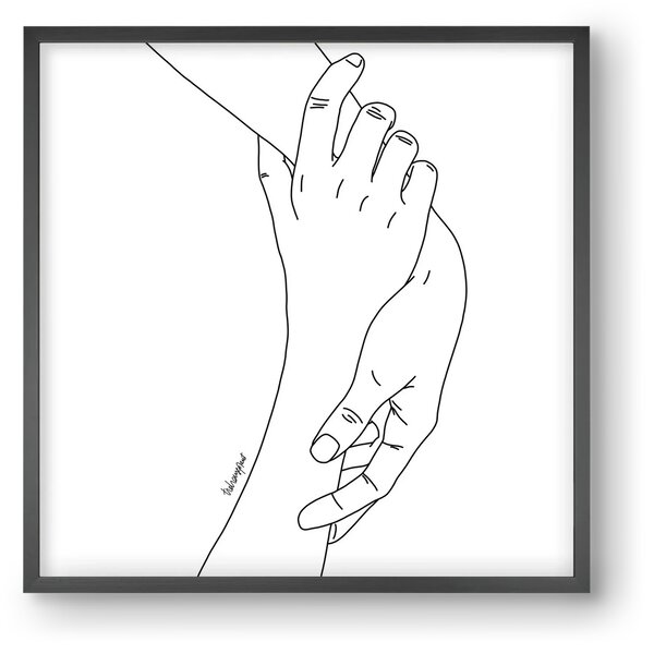 Hold My Hand - falikép keretben | artbridge