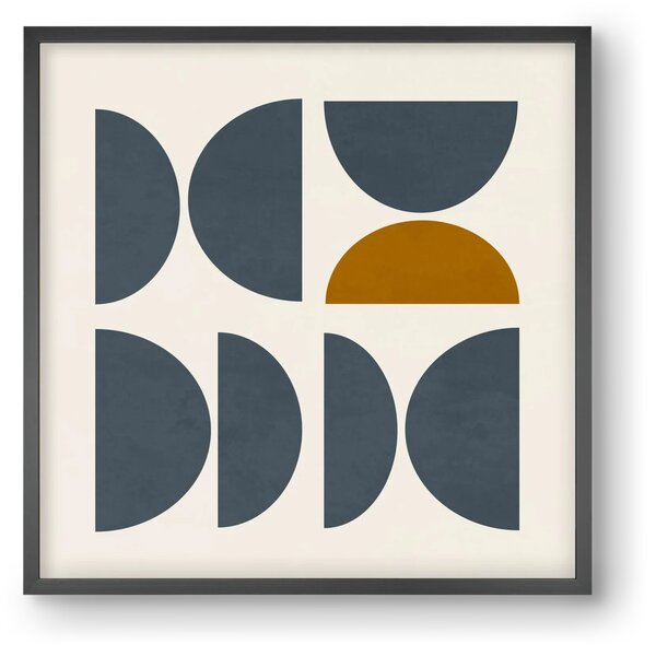 GEOMETRIC ART - BLUE I - falikép keretben | artbridge