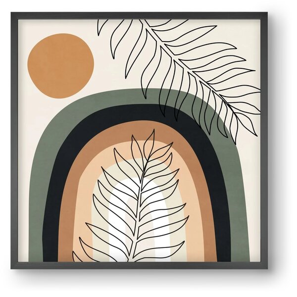 ORGANIC AND GEOMETRIC SHAPES 2 - falikép keretben | artbridge