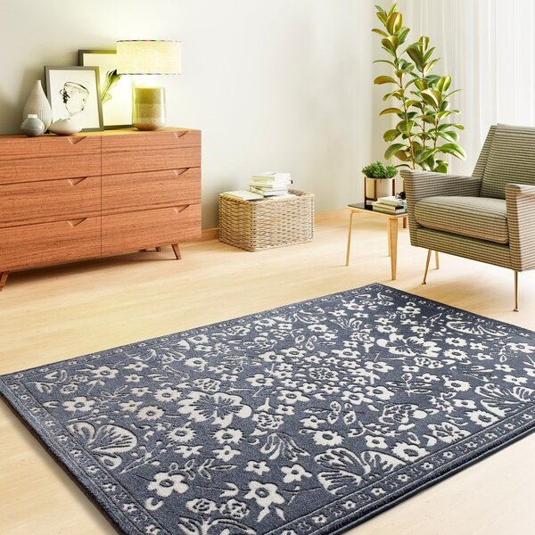 Sötétkék szőnyeg 80x150 cm Amara – Universal
