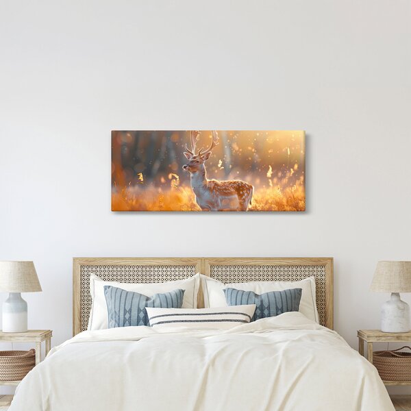Kép - Szarvas a mezőn (120x50 cm)
