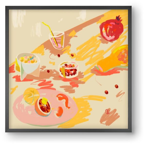 ORANGE AND PINK FRUIT - falikép keretben | artbridge