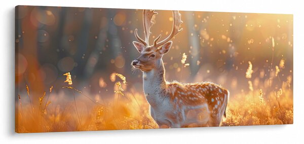 Kép - Szarvas a mezőn (120x50 cm)