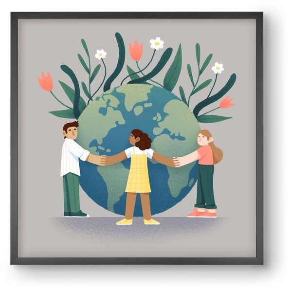 Every day is earth day - falikép keretben | artbridge