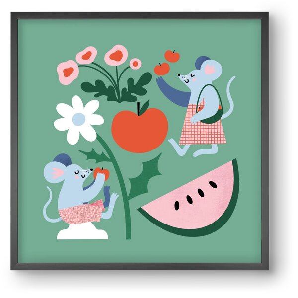 Happy Mice - falikép keretben | artbridge