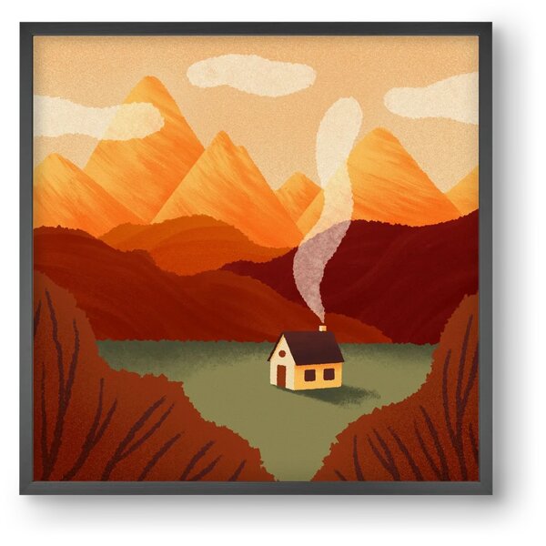 Mountain - falikép keretben | artbridge