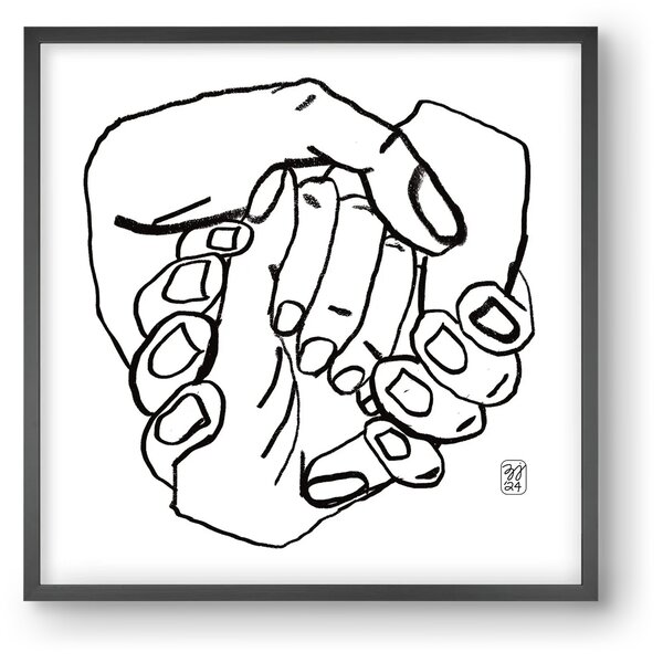 Hand in Handz - falikép keretben | artbridge