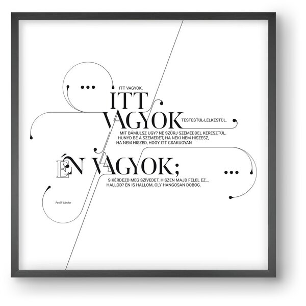 Itt vagyok - falikép keretben | artbridge