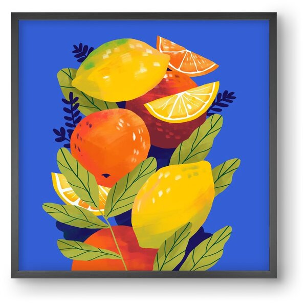 Citrus - falikép keretben | artbridge