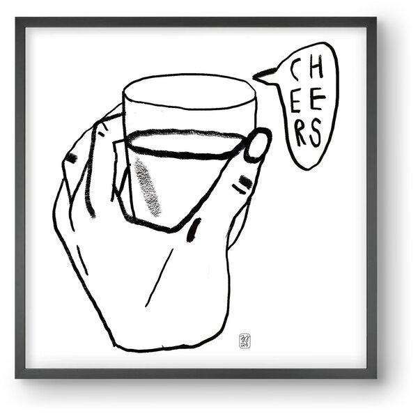 Cheers - falikép keretben | artbridge