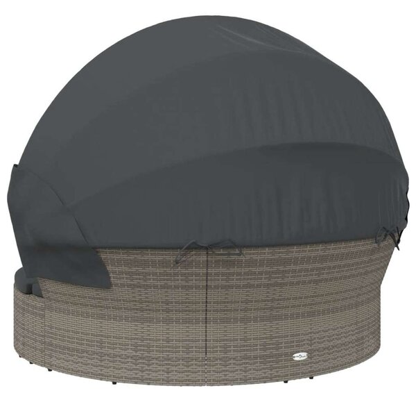 VidaXL Kerek Napozóágy - Polyrattan - 178cm