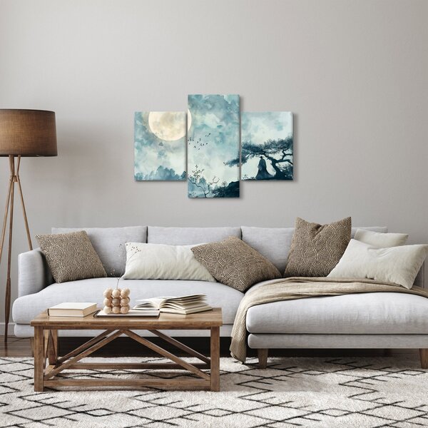 Kép - Telihold festmény (90x60 cm)