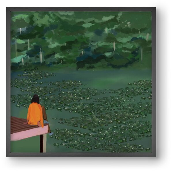 DAYDREAMING AT THE LAKE - falikép keretben | artbridge