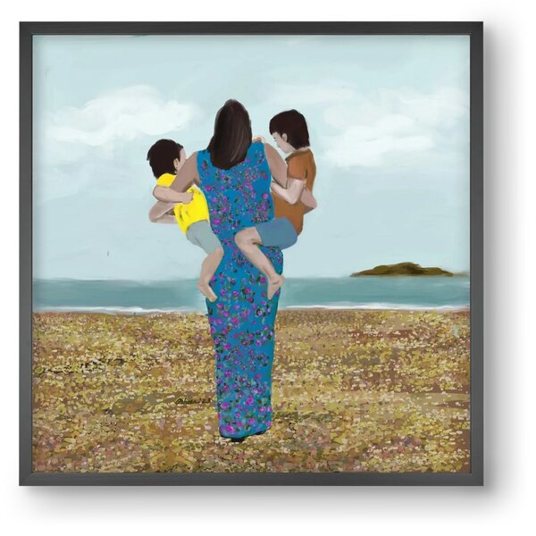 MOTHER AND CHILDREN - falikép keretben | artbridge