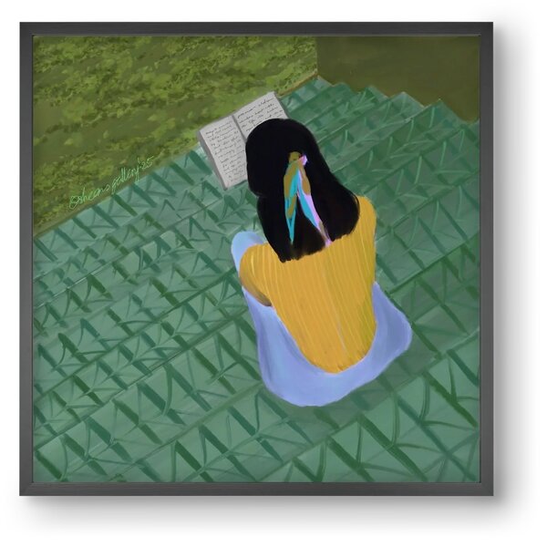 PEACE IN GREEN - falikép keretben | artbridge