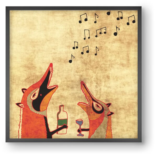 Rókamóka 2. - falikép keretben | artbridge