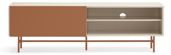 Téglavörös-bézs TV-állvány 180x56 cm Nube – Teulat