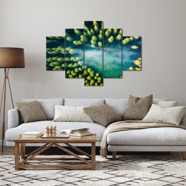Kép - Egy ködbe burkolt erdő (150x105 cm)