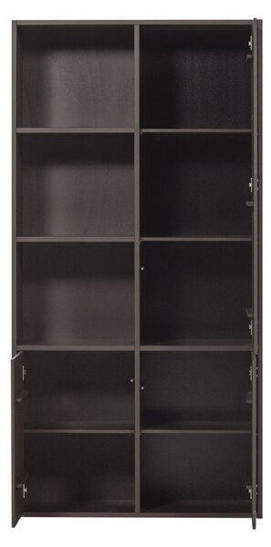 Sötétbarna borovi fenyő moduláris szekrény 108x215 cm Meggy – WOOOD