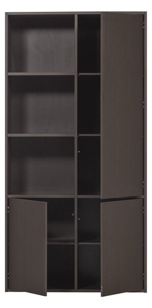 Sötétbarna borovi fenyő moduláris szekrény 108x215 cm Meggy – WOOOD