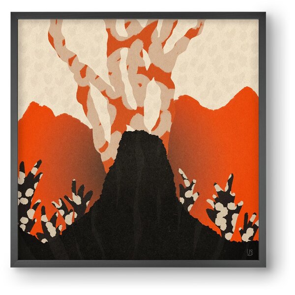Volcanique - falikép keretben | artbridge