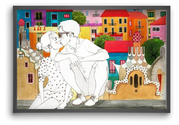 BarcelonaLove - falikép keretben | artbridge