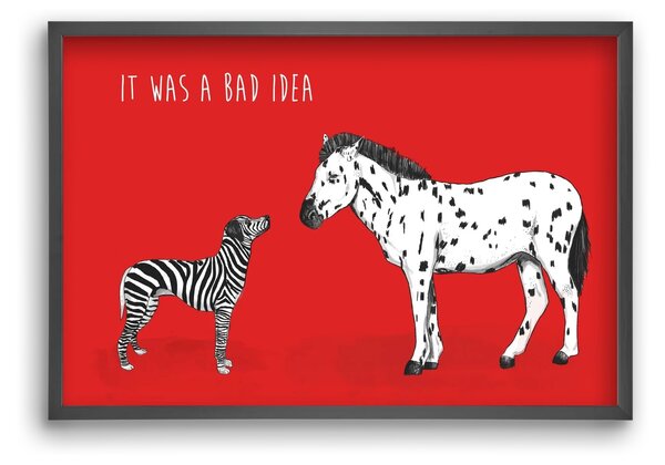 Bad idea - falikép keretben | artbridge