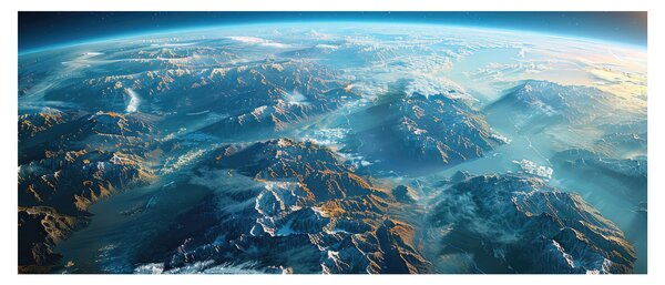 Kép - Kilátás az űrből (120x50 cm)