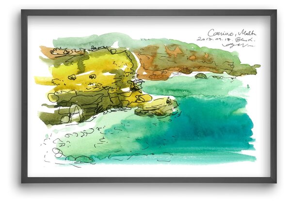 MALTA AQUARELLE NO.1 - falikép keretben | artbridge