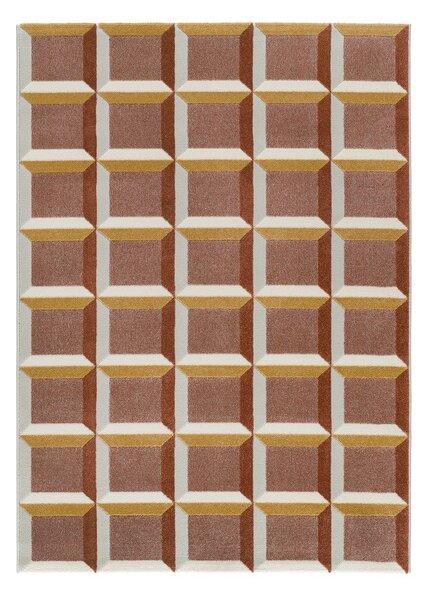 Terrakotta színű szőnyeg 80x150 cm Amara – Universal