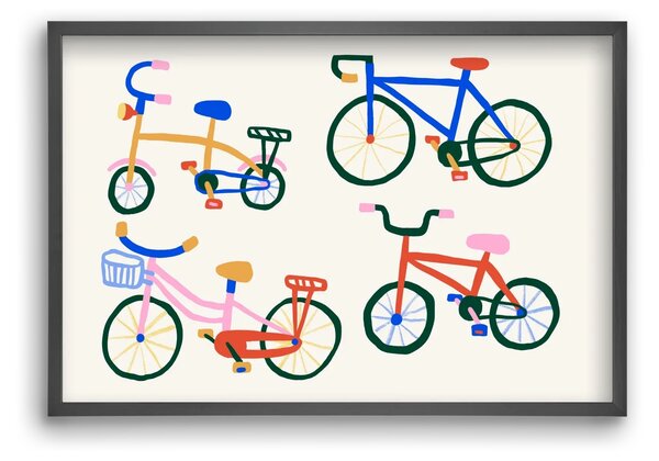 Bikes - falikép keretben | artbridge
