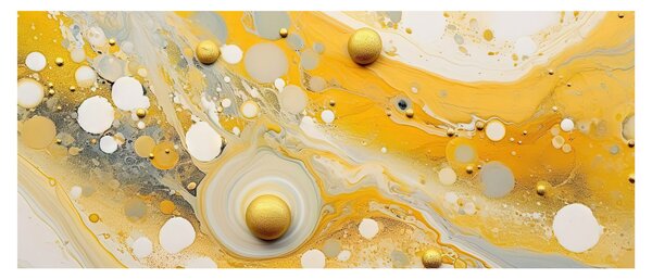 Kép - Absztrakt háttér arany díszítéssel (120x50 cm)