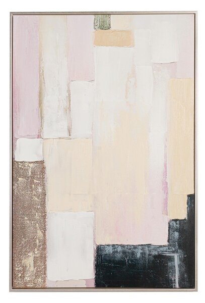 Nyomtatott-kézzel festett részletekkel keretezett-vászon kép 80x120 cm Meldert – Yes Everyday