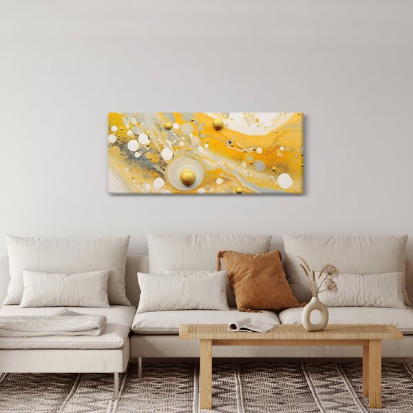 Kép - Absztrakt háttér arany díszítéssel (120x50 cm)