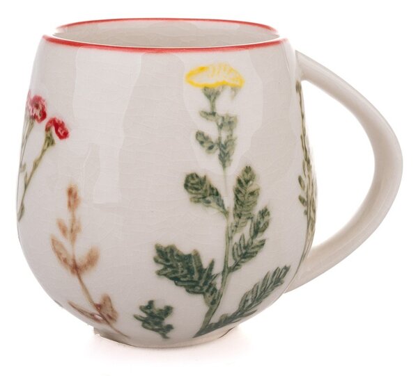 Fehér porcelán bögre 240 ml Flower Garden – Dakls