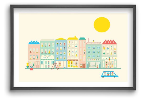 Neighborhood - falikép keretben | artbridge