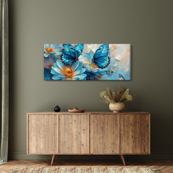 Kép - Kék pillangók (120x50 cm)