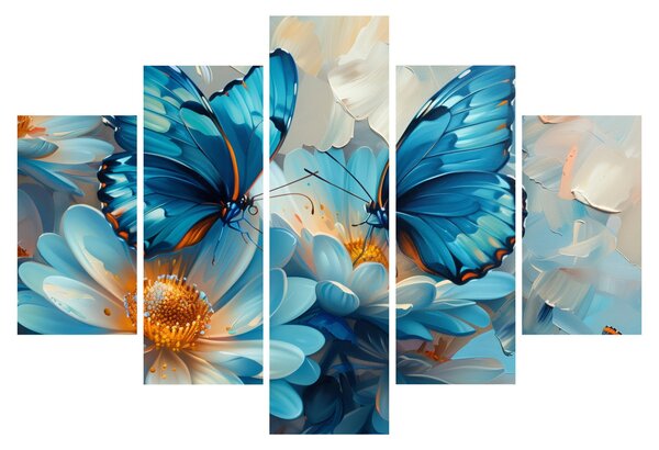 Kép - Kék pillangók (150x105 cm)