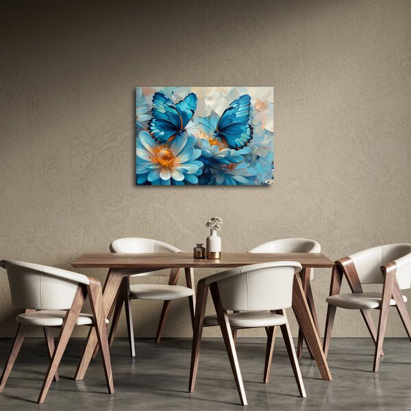 Kép - Kék pillangók (70x50 cm)