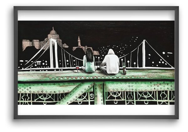 Szabihíd - falikép keretben | artbridge