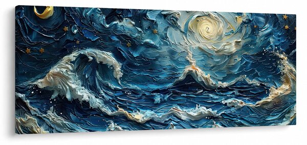 Kép - Az ég és a tenger festése (120x50 cm)