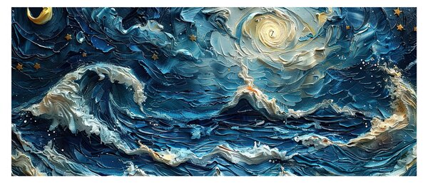 Kép - Az ég és a tenger festése (120x50 cm)