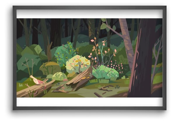 Forest - falikép keretben | artbridge