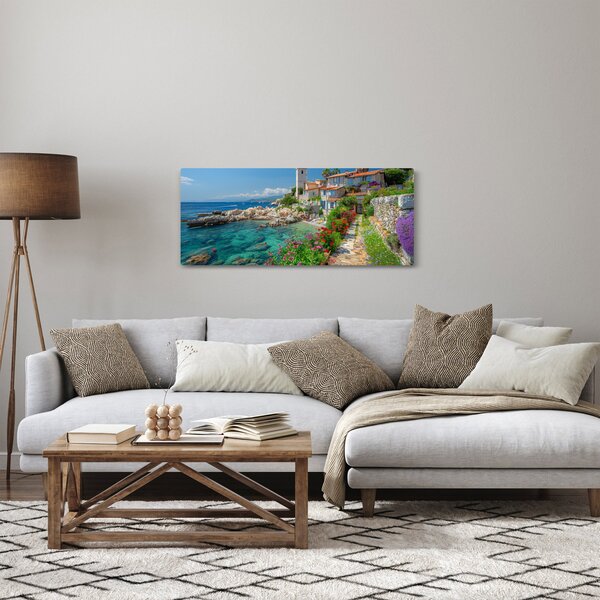 Kép - Festői tengerparti falu (120x50 cm)