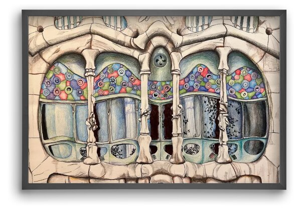 Casa batlló - falikép keretben | artbridge